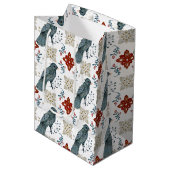 クリスマスノルディックタイルシリーズデザイン1 ミディアムペーパーバッグ (正面アングル)