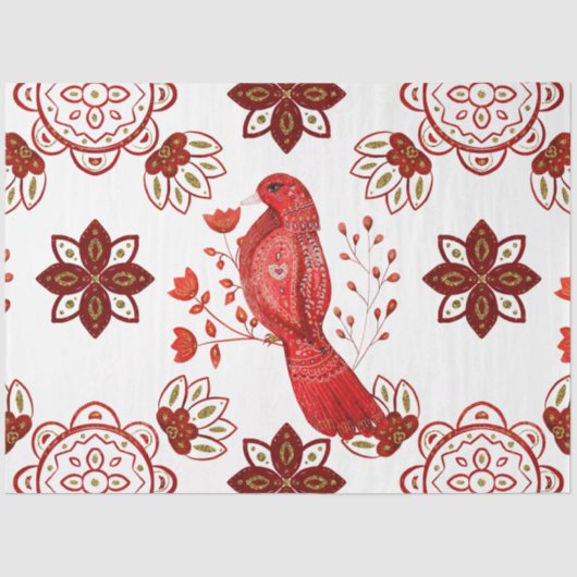 クリスマスノルディックタイルシリーズデザイン20 薄葉紙 (正面)