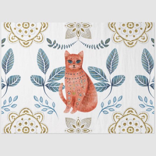 クリスマスノルディックタイルシリーズデザイン21 薄葉紙 (正面)