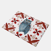 クリスマスノルディックタイルシリーズデザイン2 ドアマット (アングル)