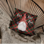 クリスマスノルディック格言グリーンレッドとブラックプレイド クッション