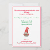 クリスマスノルディック格言ニューホームフォーザホリデーズ 案内状 (裏面)