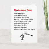 クリスマスノワールおもしろい – クリスマス詩 シーズンカード (正面)