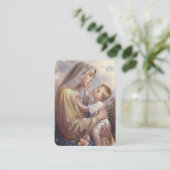 クリスマスノヴェナ祈りの言葉カード 名刺 (スタンド正面)