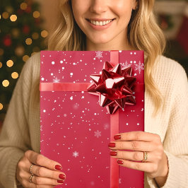 クリスマスノースフレーク包装紙 ラッピングペーパー