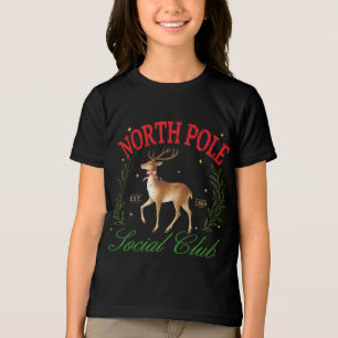 クリスマスノースポールソーシャルクラブトナカイ トライブレンドTシャツ