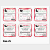 クリスマスノースポ表現ールアドレス出荷 スクエアシール (シート)