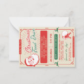 クリスマスノートカード ノートカード (裏面)