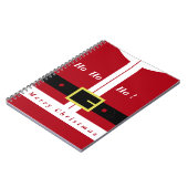 クリスマスノートブックギフトサンタクロースおもしろい ノートブック (左側)