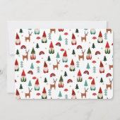 クリスマスノームのホリデーパーティー 招待状 (裏面)