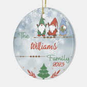 クリスマスノーム セラミックオーナメント (左)
