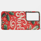 クリスマスノールレッド&グリーン電話ケース SAMSUNG GALAXYケース (左側面)