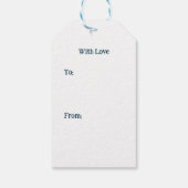 クリスマスハイゲコージーウィンタージョイディアーデザイン ギフトタグ (裏面)