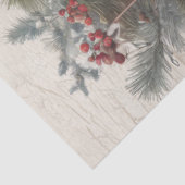 クリスマスハイランド牛のヴィンテージリースの切り離し 薄葉紙 (詳細)