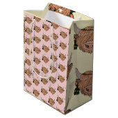 クリスマスハイランド牛 ミディアムペーパーバッグ (裏面アングル)