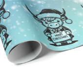 クリスマスハイランド牛 ラッピングペーパー (ロールコーナー)