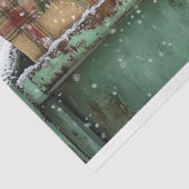 クリスマスハイランド素朴の牛のトラックの切り離し 薄葉紙 (詳細)