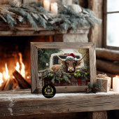 クリスマスハイランド素朴の牛のトラックの切り離し 薄葉紙