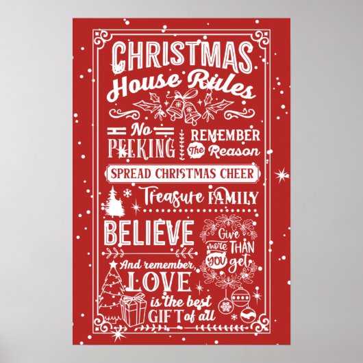 クリスマスハウスのルール ポスター (正面)