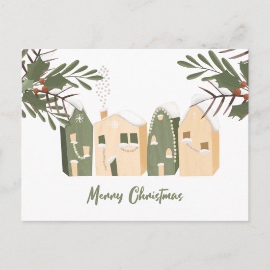 クリスマスハウスはがき ポストカード (正面)