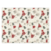 クリスマスハウスウィンターランドスケープファームハウス テーブルクロス (正面(横))