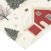 クリスマスハウスウィンターランドスケープファームハウス テーブルクロス (アングル)