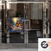 クリスマスハウスウィンドクリンク ウィンドウサイン (オフィスドア)