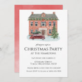 クリスマスハウスクラシック招待状 招待状 (正面/裏面)