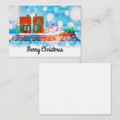 クリスマスハウスクリスマスカード ノートカード (正面/裏面)