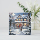 クリスマスハウスグリーティングカード シーズンカード (スタンド正面)