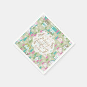 クリスマスハウスグリーン スタンダードカクテルナプキン (角)