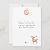 クリスマスハウスツリーファミリー シーズンカード (裏面)