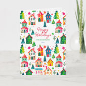クリスマスハウスハッピーホリデー シーズンカード (正面)