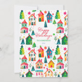 クリスマスハウスハッピーホリデー シーズンカード (正面)