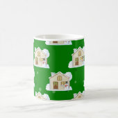 クリスマスハウスパターン コーヒーマグカップ (中央)