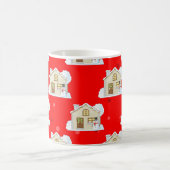 クリスマスハウスパターン コーヒーマグカップ (中央)