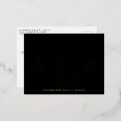 クリスマスハウスビジネスフォイルホリデークリスマス 箔シーズンポストカード (正面/裏面)