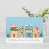 クリスマスハウスフェスティバル新しいホームアドレスムービング シーズンカード (スタンド正面)