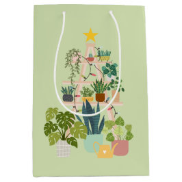 クリスマスハウスプラント ミディアムペーパーバッグ