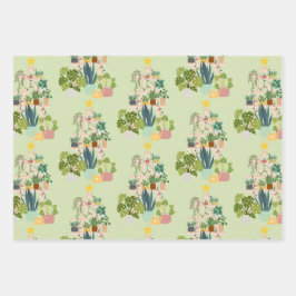 クリスマスハウスプラント ラッピングペーパーシート