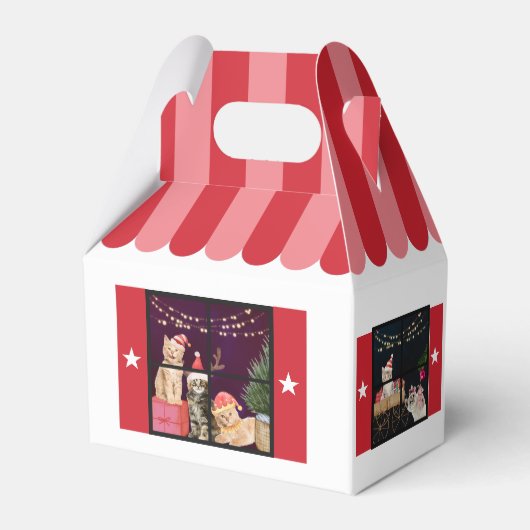 クリスマスハウスペットパーティーフェイスボックス フェイバーボックス (裏面サイド)