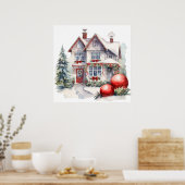 クリスマスハウスポスター ポスター (キッチン)