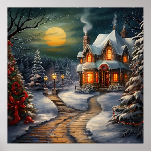 クリスマスハウスポスター ポスター (正面)