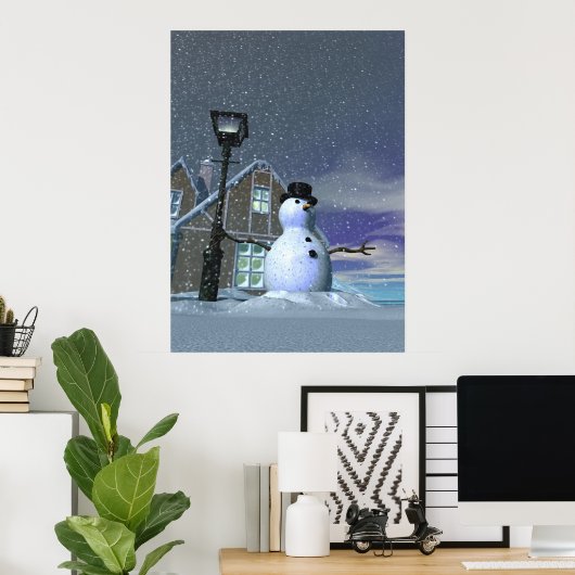 クリスマスハウスポスター ポスター (ホームオフィス)