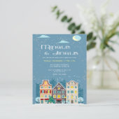 クリスマスハウスミングルとジャングルのホリデーパーティー カード (スタンド正面)