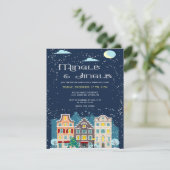 クリスマスハウスミングルアンドジンルホリデーパーティー カード (スタンド正面)