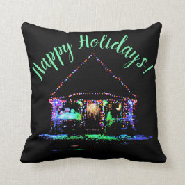 クリスマスハウスライトアップ クッション