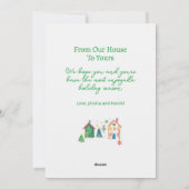 クリスマスハウス ハッピー ホリデー シーズンカード (裏面)