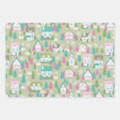 クリスマスハウス ラッピングペーパーシート (正面3)