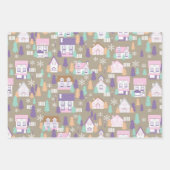 クリスマスハウス ラッピングペーパーシート (正面2)